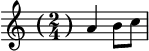 Time signature in parentheses - method 2