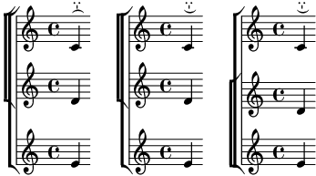 Merging nested system start brackets