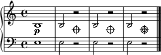 Harp muffle notation