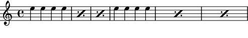 Spacing out percent repeats with hidden notes