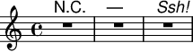 Customizing the no-chord symbol