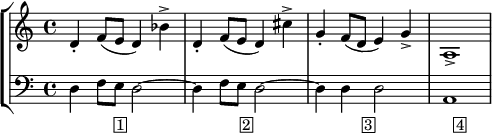 Measure-centered bar numbers