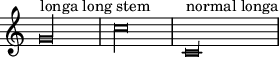 Longa with a long stem