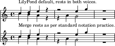 Merging rests automatically