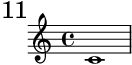 Forcing visibility of the first bar number