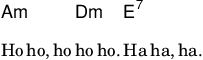 Chord Names and Lyrics without a Staff