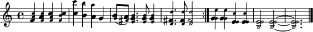 Chords with one normal note head and multiple small note heads