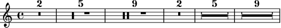 Changing form of multi-measure rests