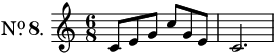 Stylized movement numbers