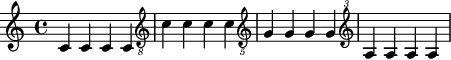 Clefs can be transposed by arbitrary amounts