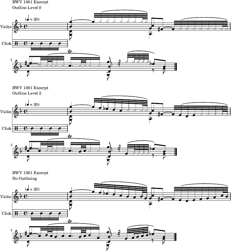 Using the input-tag property to create musical outlines