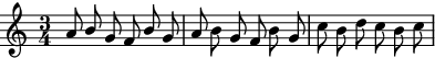 Automatically changing the stem direction of the middle note based on the melody