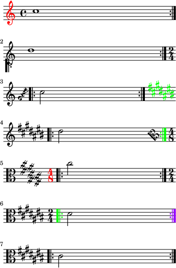 Affecting items only on the left or rigth of a linebreak (BarLines, KeySignatures, Clefs etc)