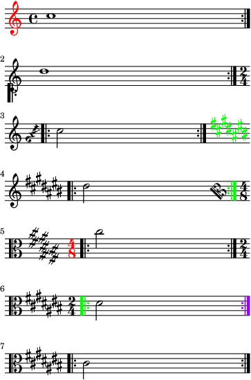 Affecting items only on the left or rigth of a linebreak (BarLines, KeySignatures, Clefs etc)