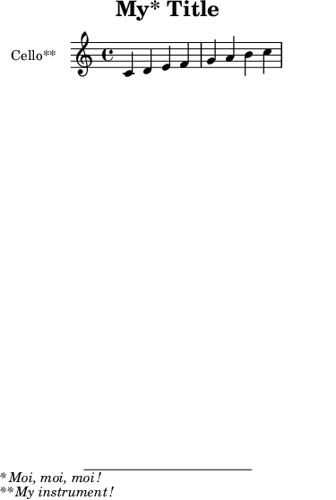 Footnoted header