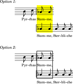 Draw a box spanning multiple staves