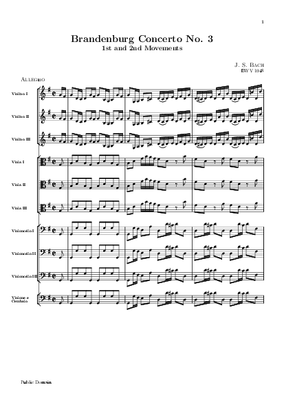 Brandenburgische Konzert 3 (J.S. Bach)